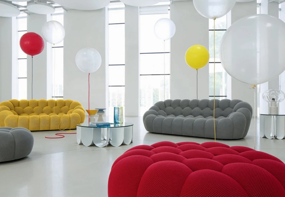 bubble sofa blue